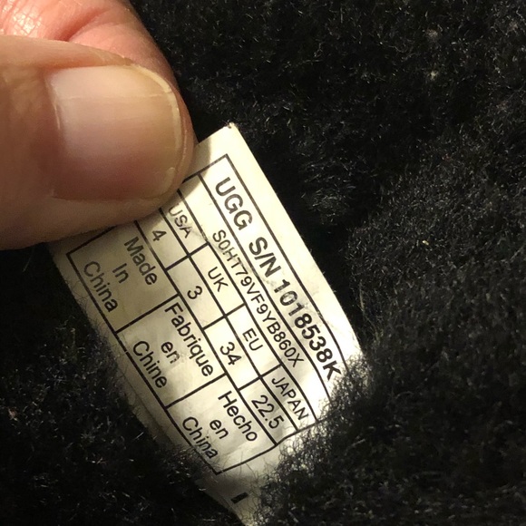 Girls Black Ugg Bailey Button Boots - Picture 7 of 8